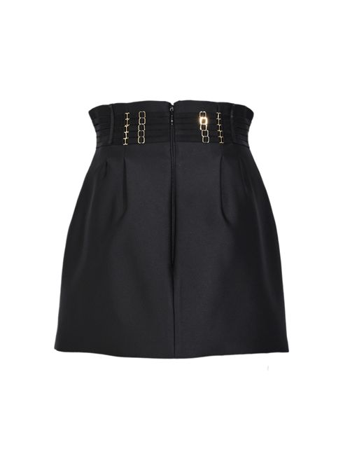 Minigonna in raso duchesse con elastici Elisabetta Franchi | GO18962E2110